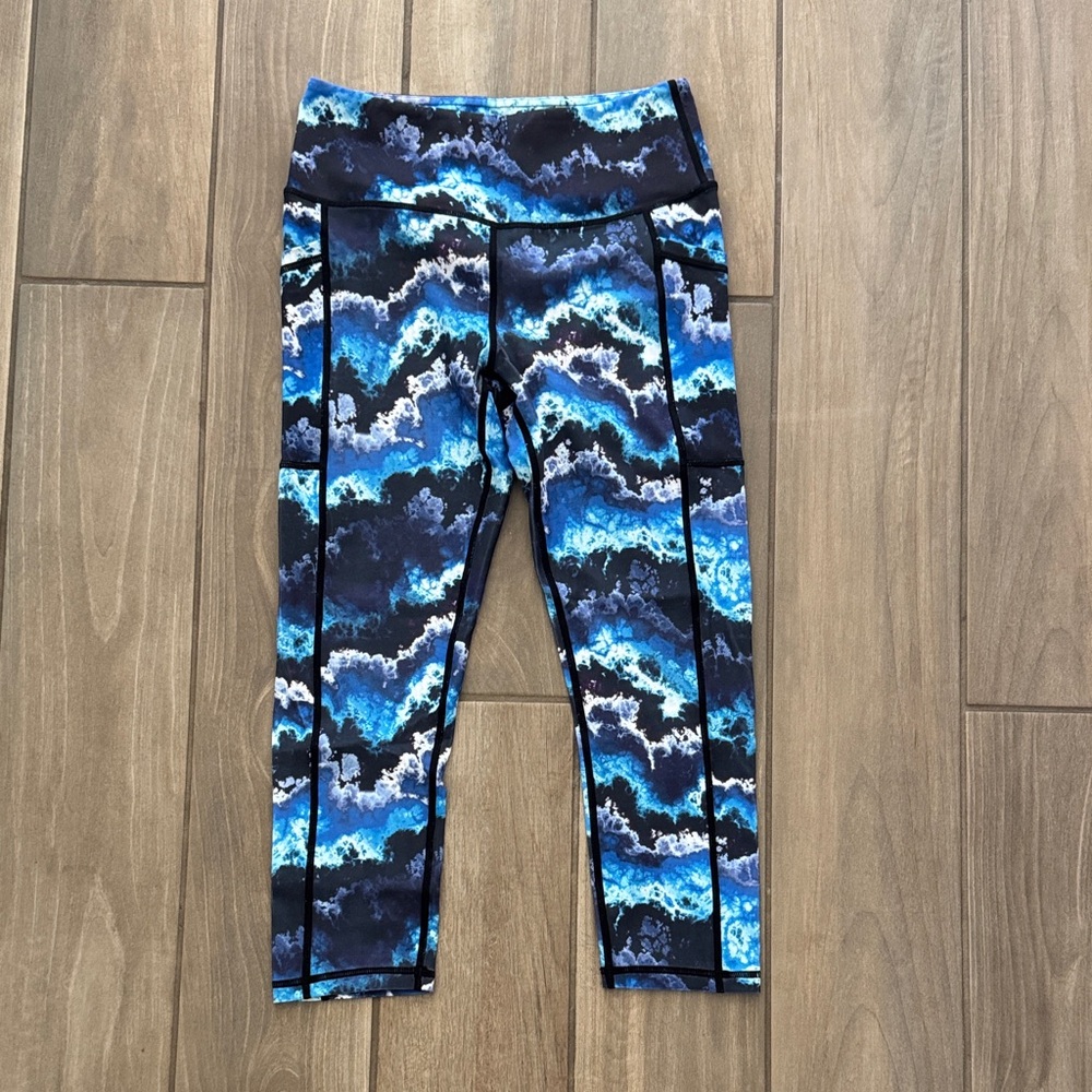 Constantly Varied Gear Women's Leggings - Blue and Black Abstract